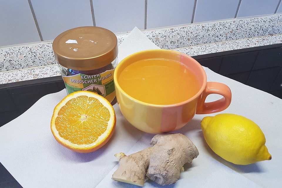 Ingwer-Orangentee, Erkältungstee