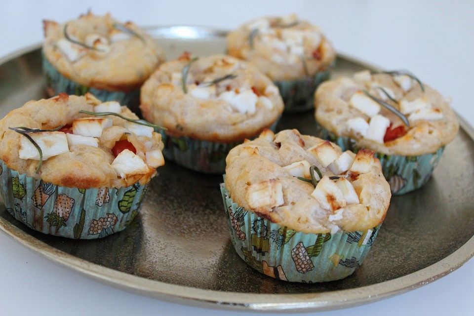 Tomaten-Feta Muffins