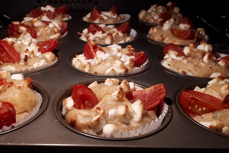 Tomaten-Feta Muffins