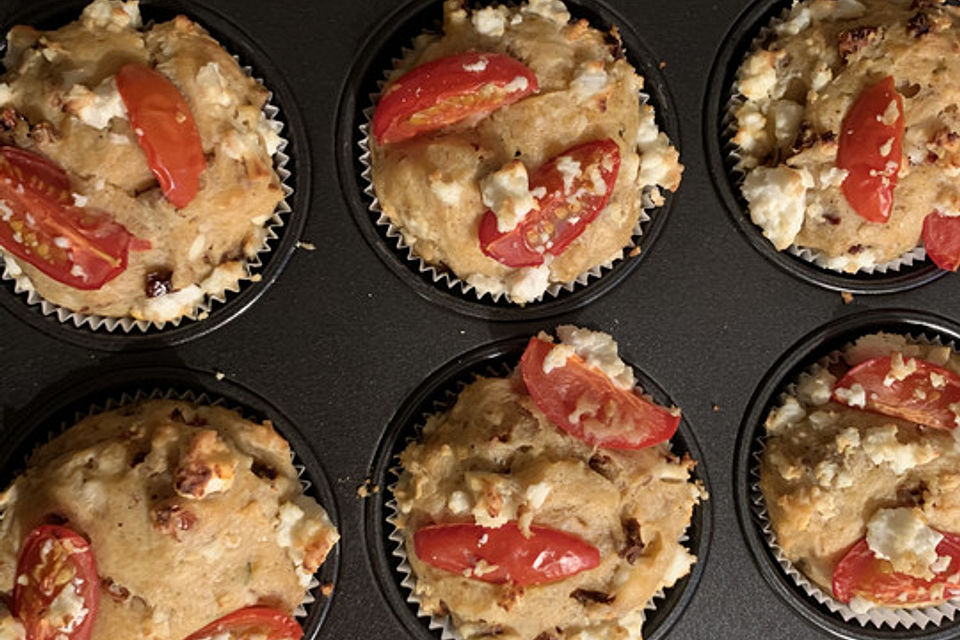 Tomaten-Feta Muffins