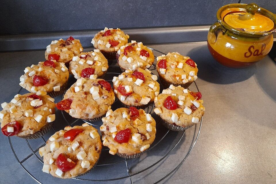 Tomaten-Feta Muffins