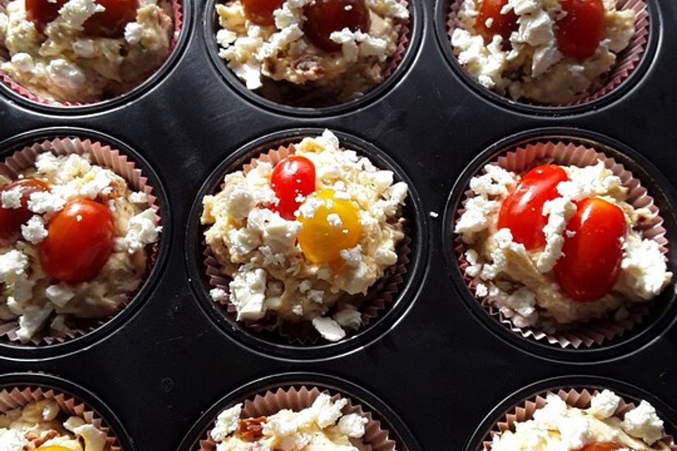 Tomaten-Feta Muffins