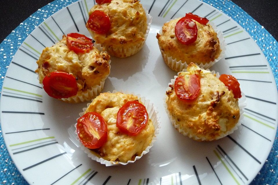 Tomaten-Feta Muffins