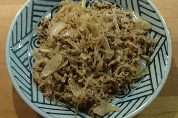 Shirataki Nudeln Mit Hackfleisch Und Ingwer Von Fanganmu Chefkoch 
