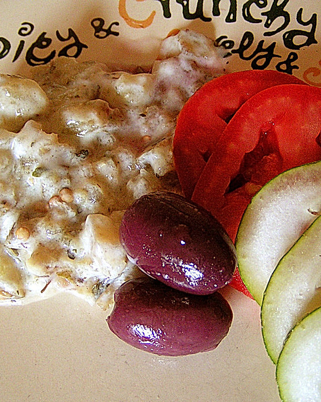 Türkischer Auberginen - Joghurt Salat