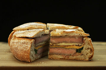 Riesen Steak-Sandwich