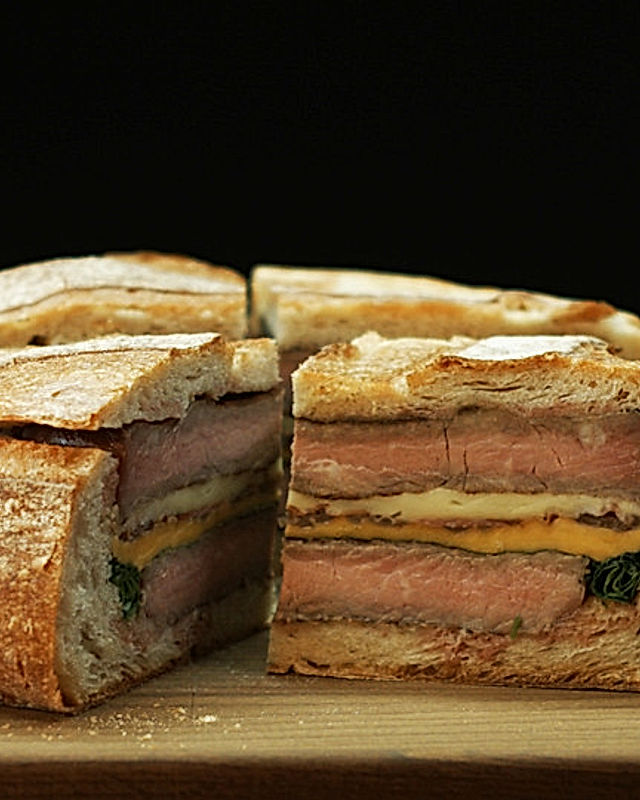 Riesen Steak-Sandwich