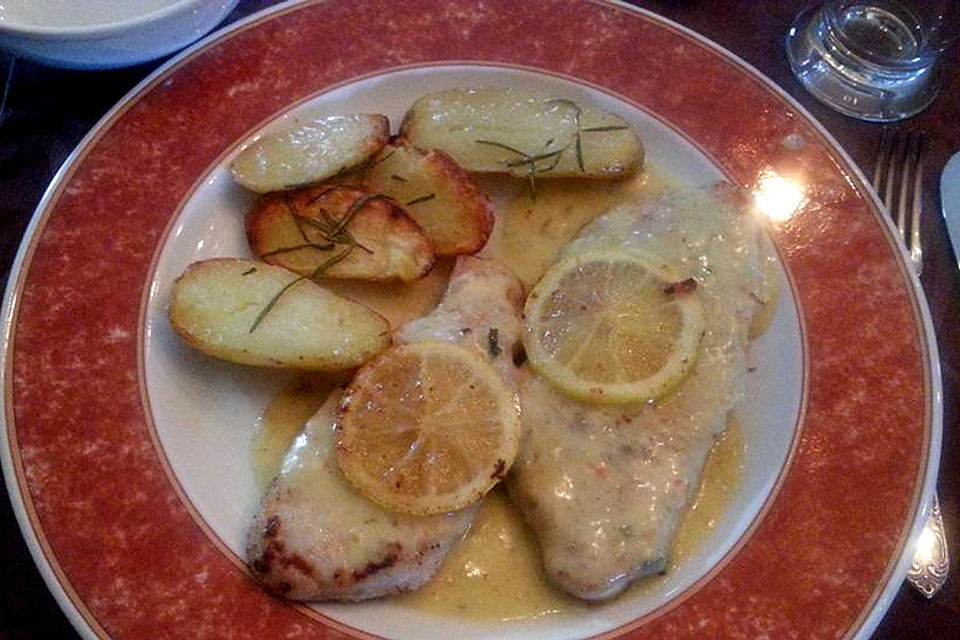 Kalbsschnitzel in Limetten-Parmesan Sauce