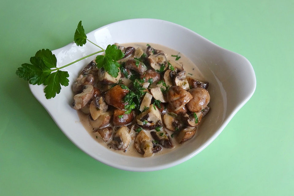 Champignon-Rahmsauce mit Cremefine