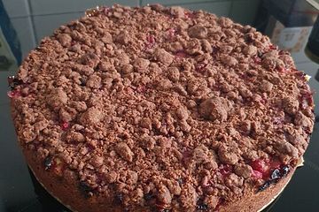 Urmelis cremiger Johannisbeer-Schokostreusel-Kuchen