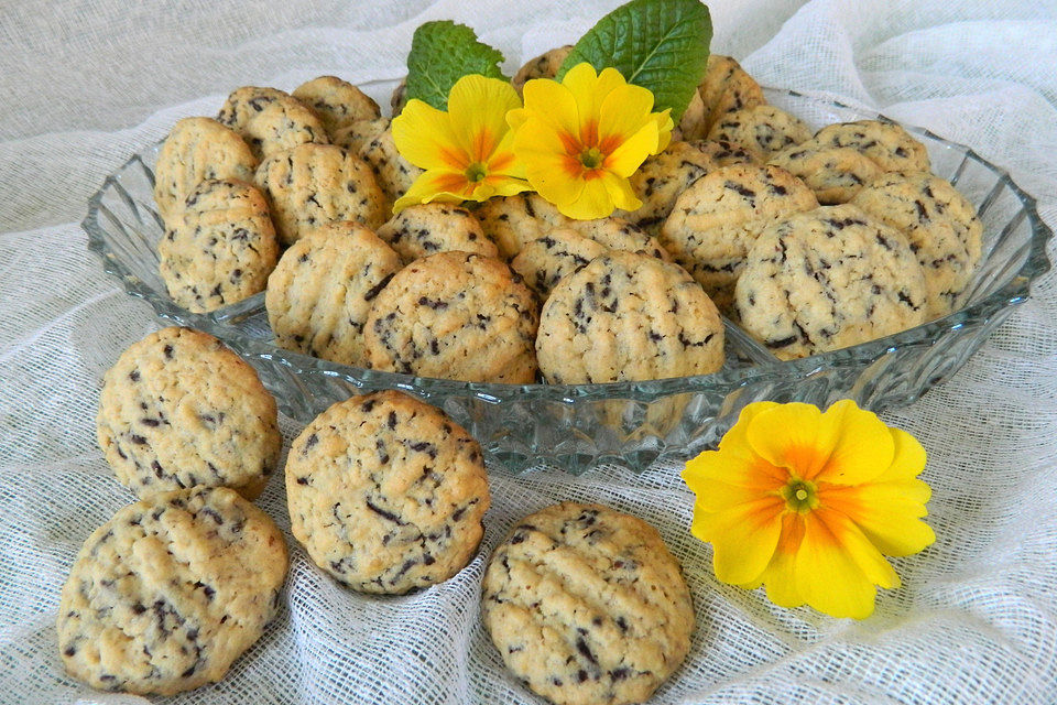 Cookies mit Haferflocken und Mandeln