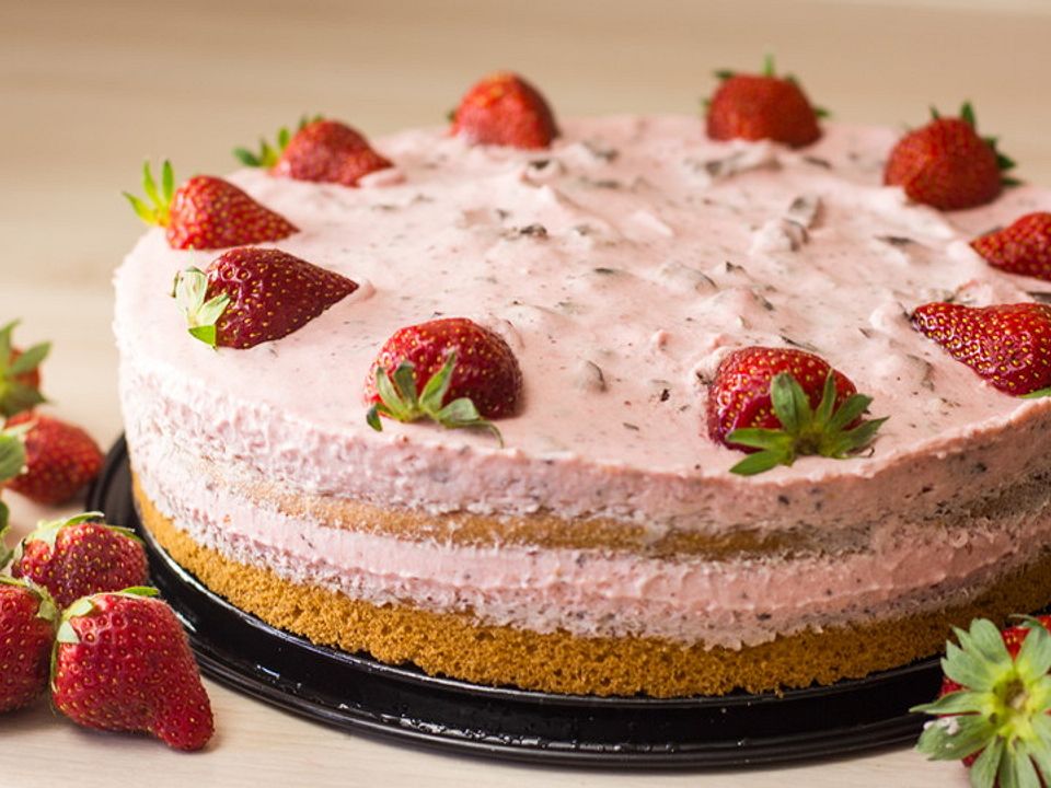 Einfache Erdbeer-Sahne-Torte von Any-Blum| Chefkoch