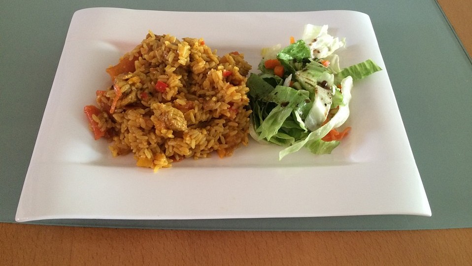 Indische Curry-Papaya-Pfanne à la Ralfn von Wasabimusigk