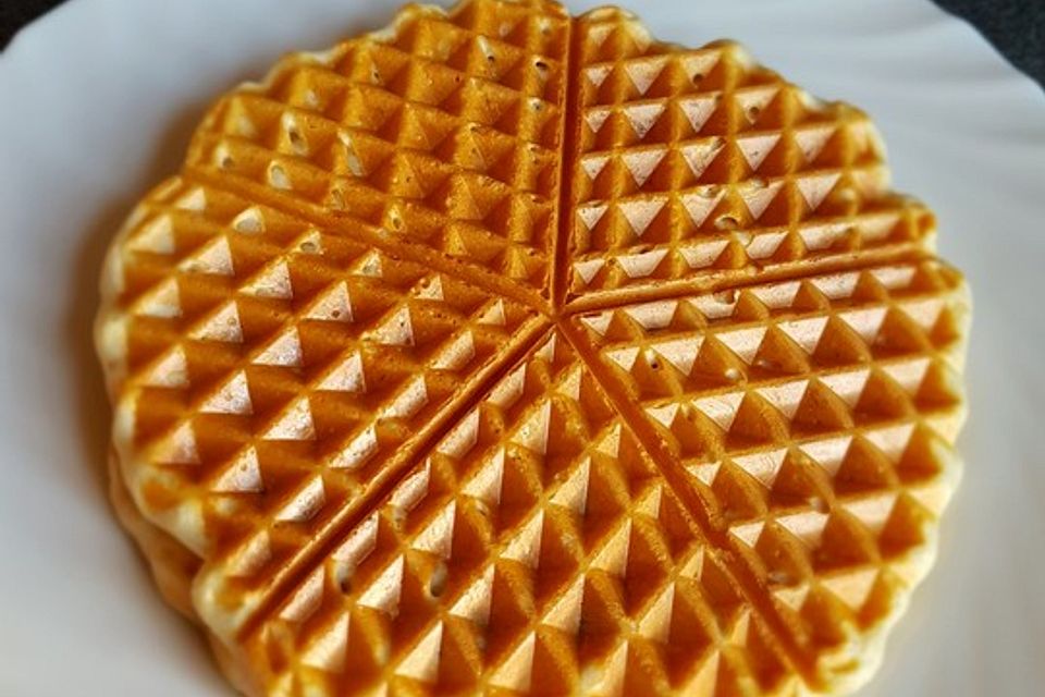 Haferflockenmehl-Quark-Waffeln