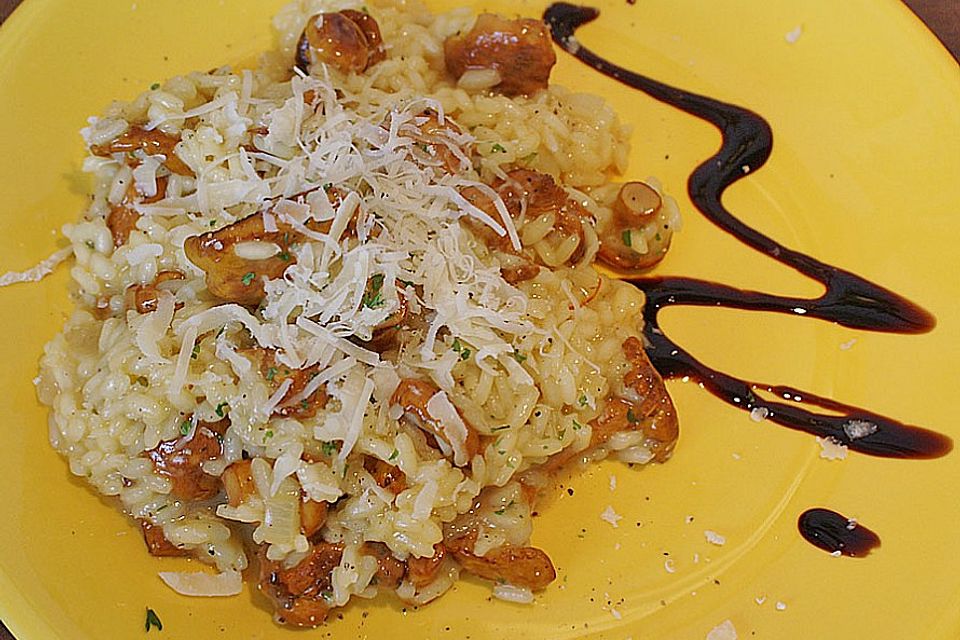 Risotto mit Pfifferlingen und Steinpilzen