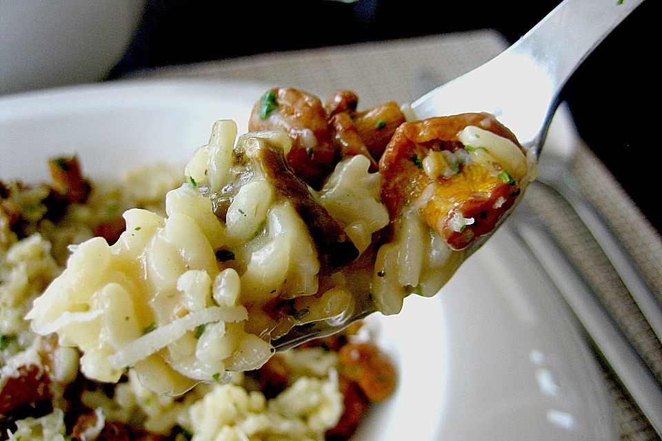 Risotto mit Pfifferlingen und Steinpilzen