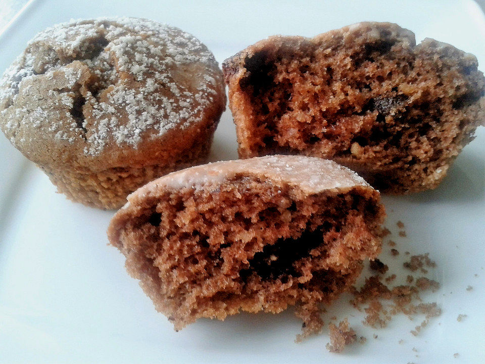 Nuss-Nougat-Creme-Muffins mit Schokotropfen von He-fe| Chefkoch
