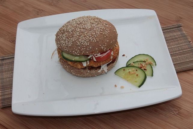 Vegane Burger mit Vollkornbrötchen von mall_ey| Chefkoch