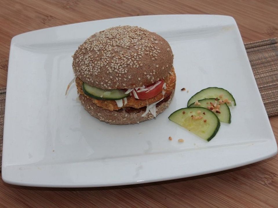 Vegane Burger mit Vollkornbrötchen von mall_ey | Chefkoch