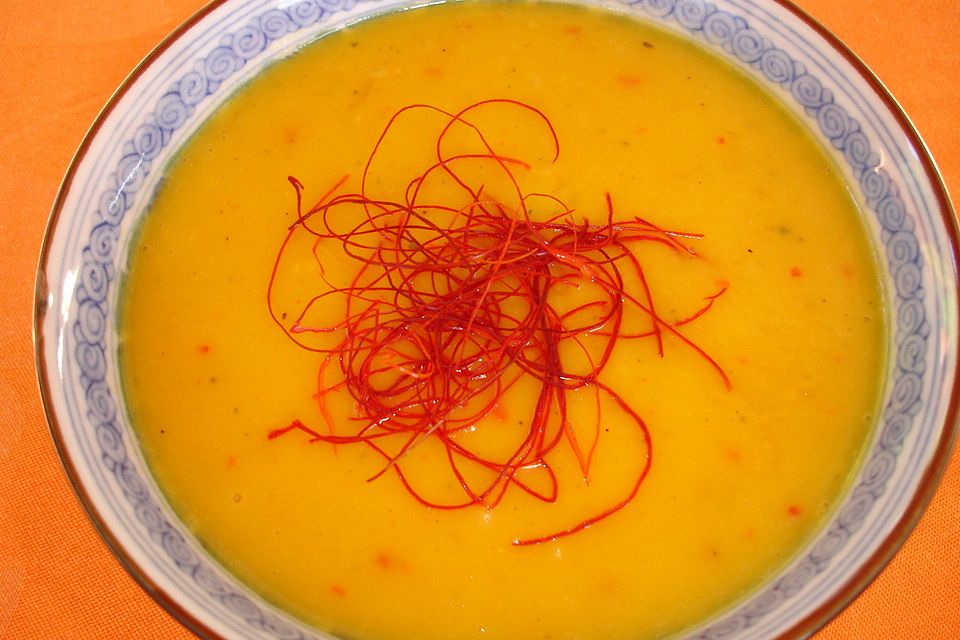 Kürbissuppe mit Mango