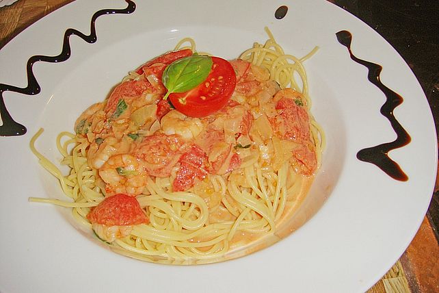 Italienische Pasta mit Krabbensauce von lassmalranda| Chefkoch