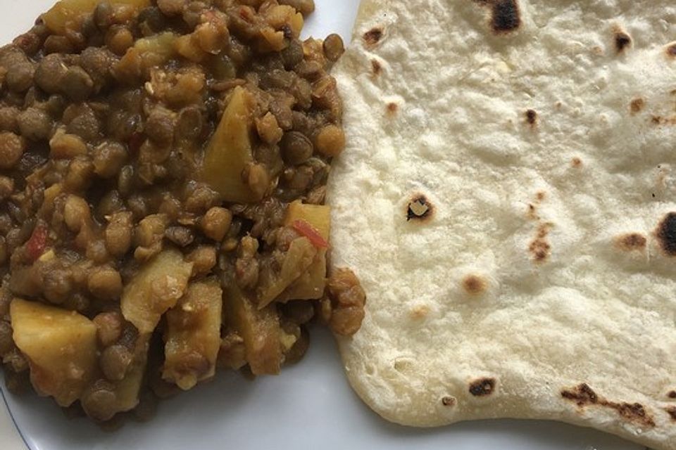 Vegetarisches Kartoffel-Linsen-Curry