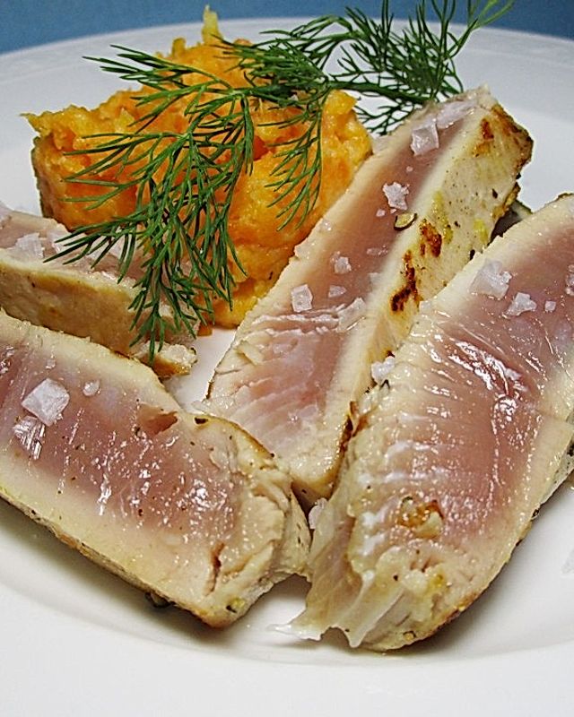 Thunfisch mit Zitronenmarinade