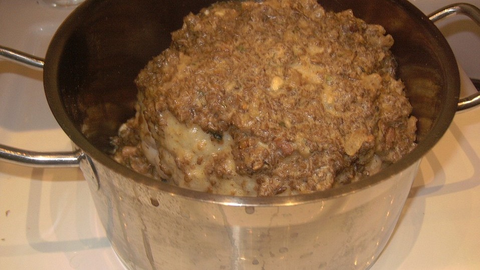 Überbackener Blumenkohl auf Hackfleischbett von Katreiner3