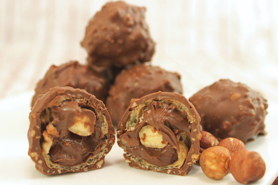 Nougat-Pralinen wie Rocher selber machen