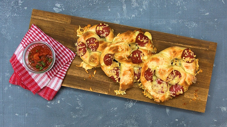 Pizza-Brezel