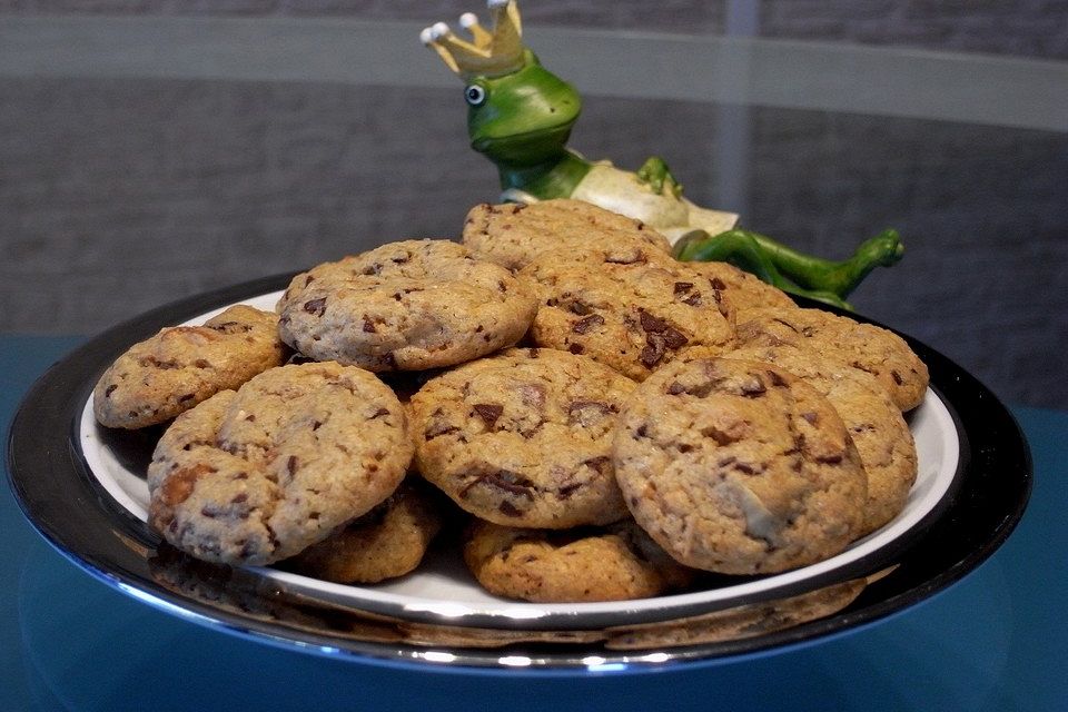 Urmelis Schoko-Cookies mit Salz-Honig-Nüssen