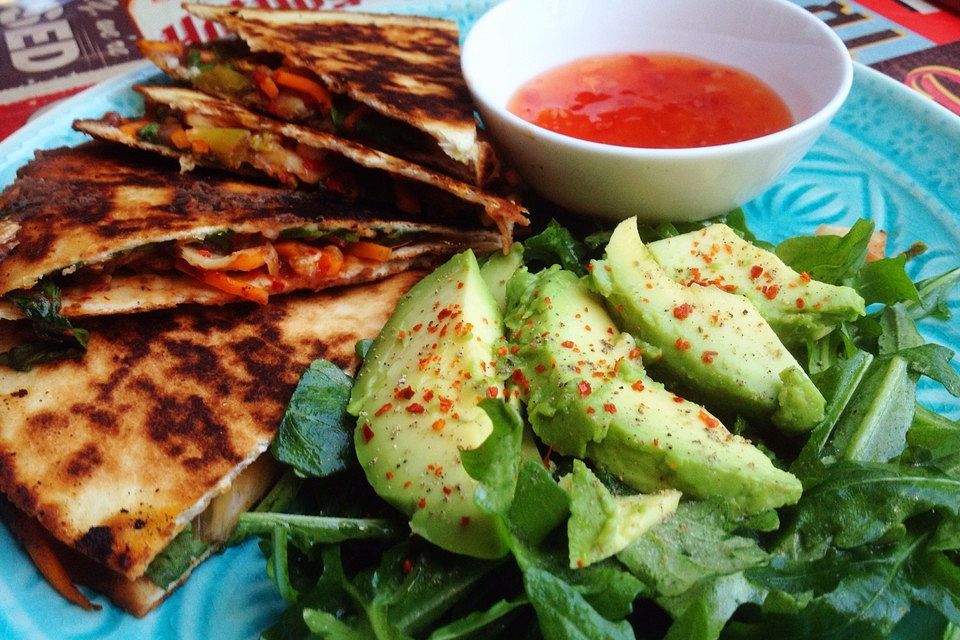 Vegane Kimchi Quesadillas