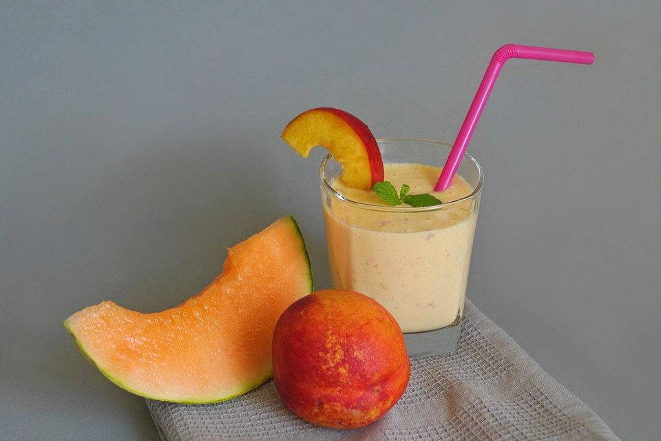 Melonen-Nektarinen-Smoothie