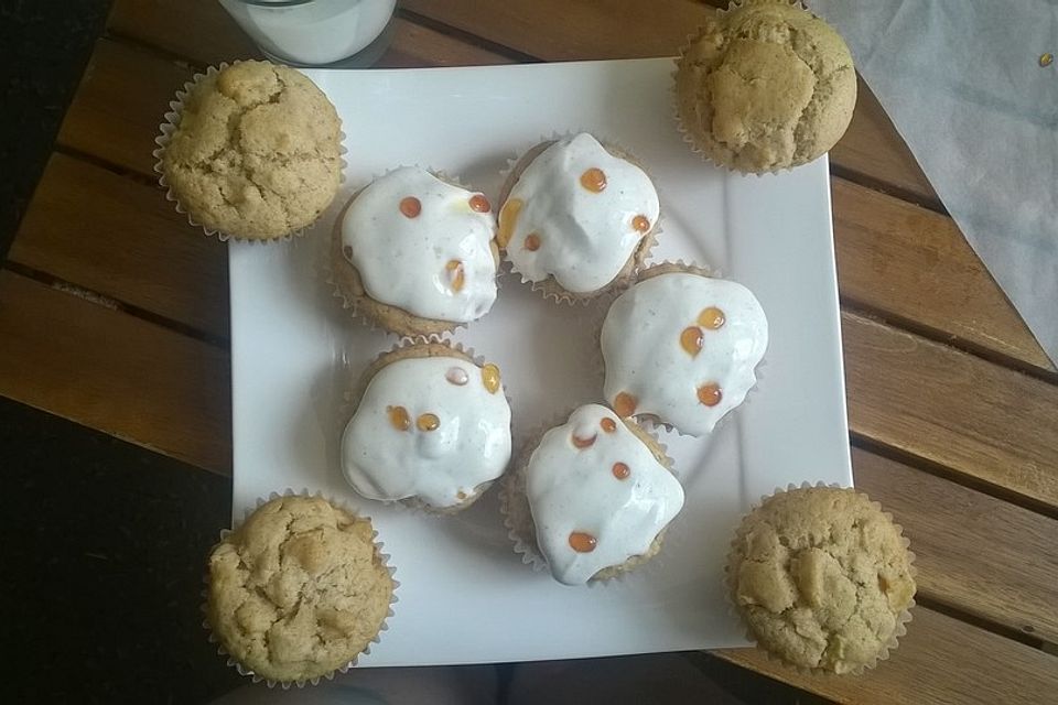 Apfel-Zimt-Pfeffer-Cupcakes