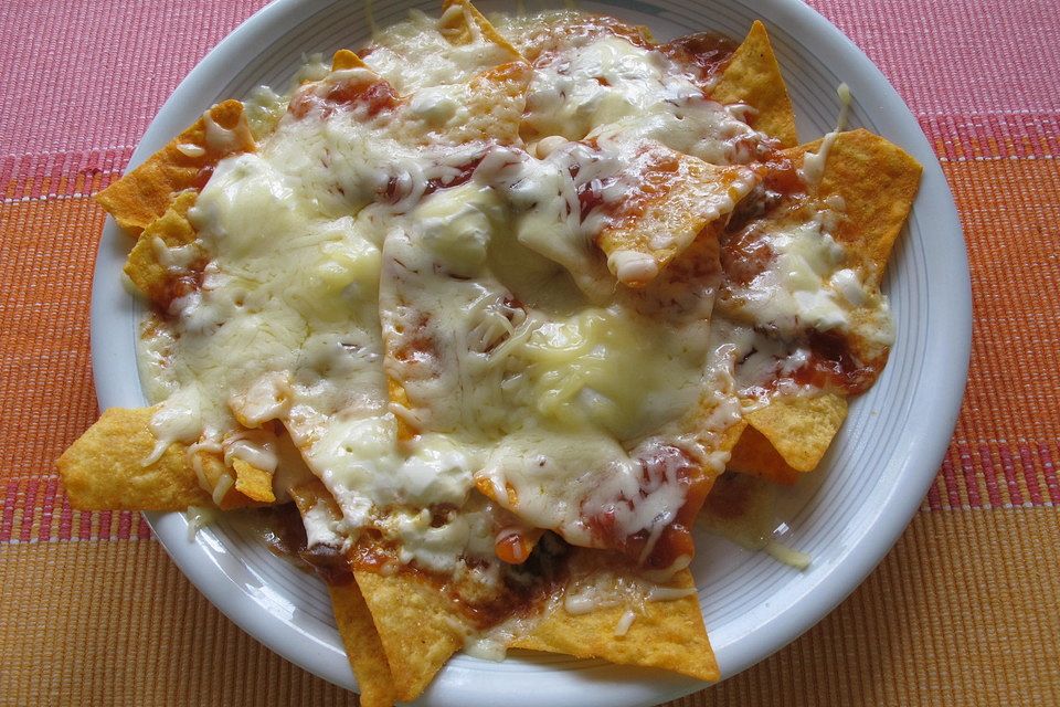 Nachos überbacken - ein 5 Minuten Snack