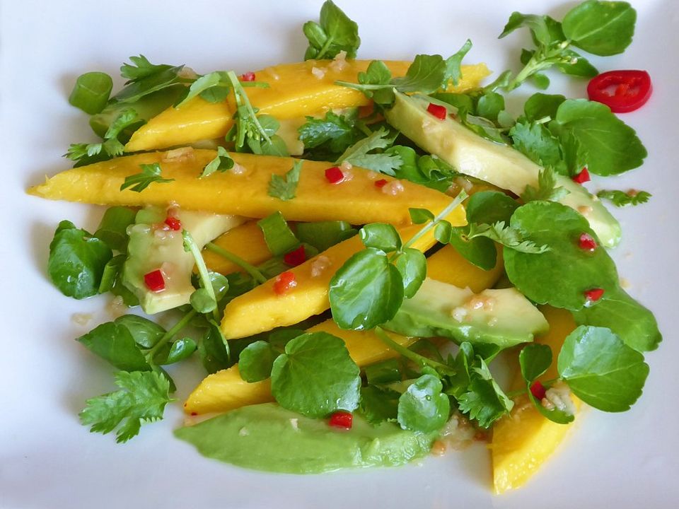 Mango-Avocado-Salat mit Brunnenkresse von ars_vivendi| Chefkoch