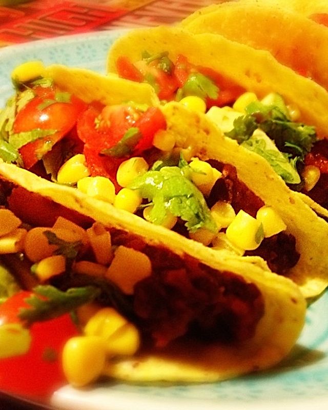Einfache vegane Tacos