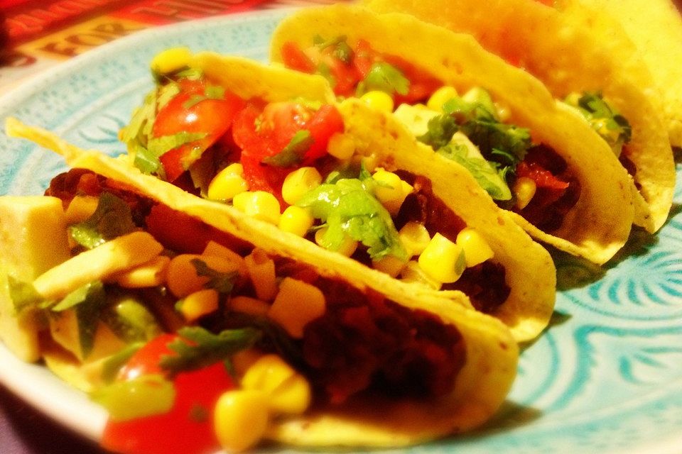 Einfache vegane Tacos