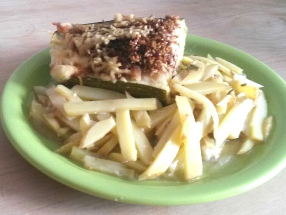 Zucchini Schiffe Im Kartoffelmeer Von Furjo Chefkoch 