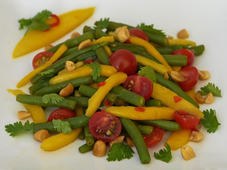 Grüner Bohnen-Salat mit Mango und Tomaten von ars_vivendi| Chefkoch