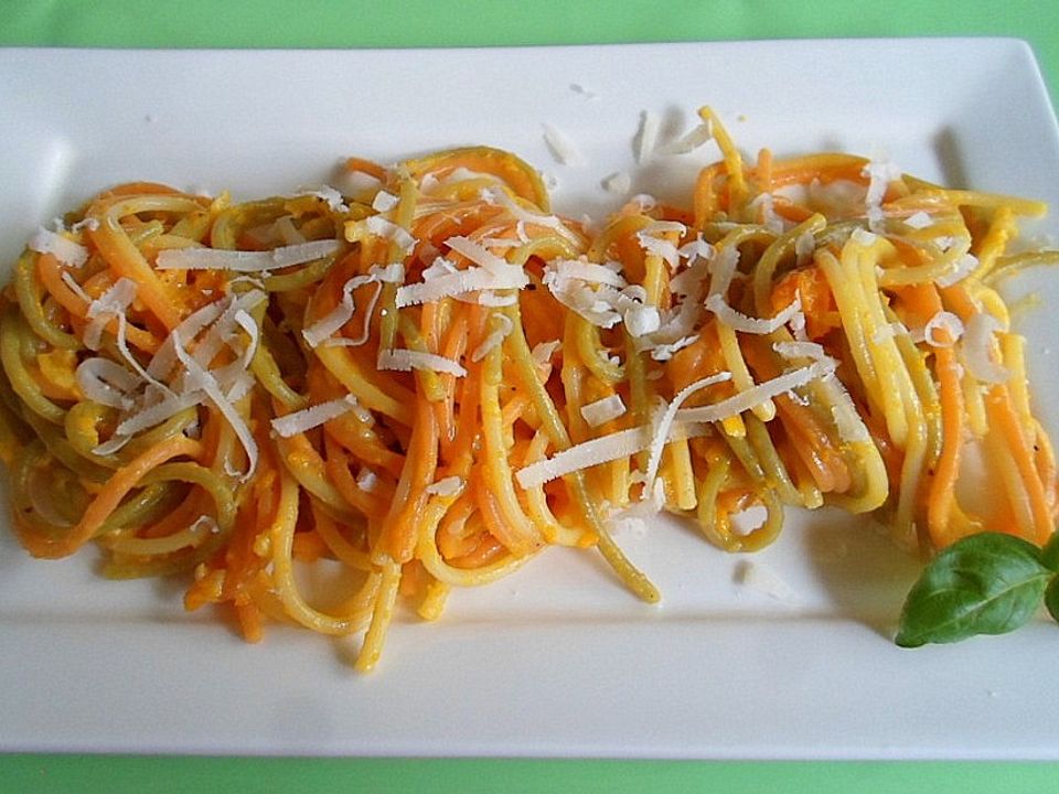 Spaghetti mit Kürbis-Parmesansauce von Julia2612| Chefkoch