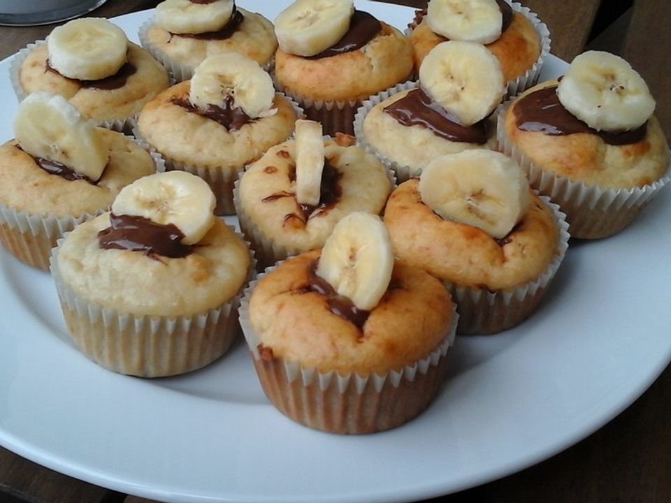 Bananen-Nutella-Muffins von ElenaD_| Chefkoch