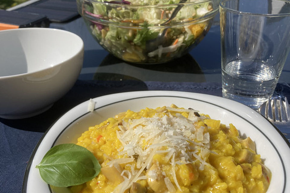 Safran-Champignon-Risotto