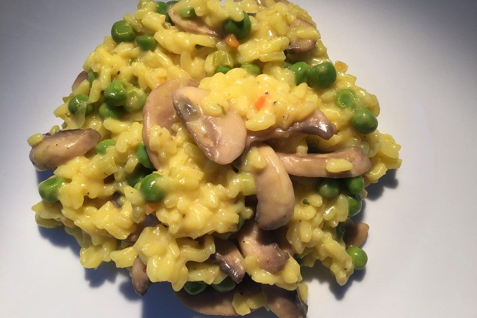 Safran-Champignon-Risotto