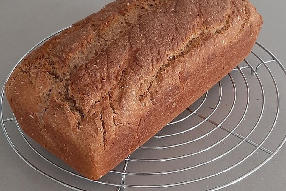 Buchweizen-Dinkel-Vollkornbrot mit Sauerteig