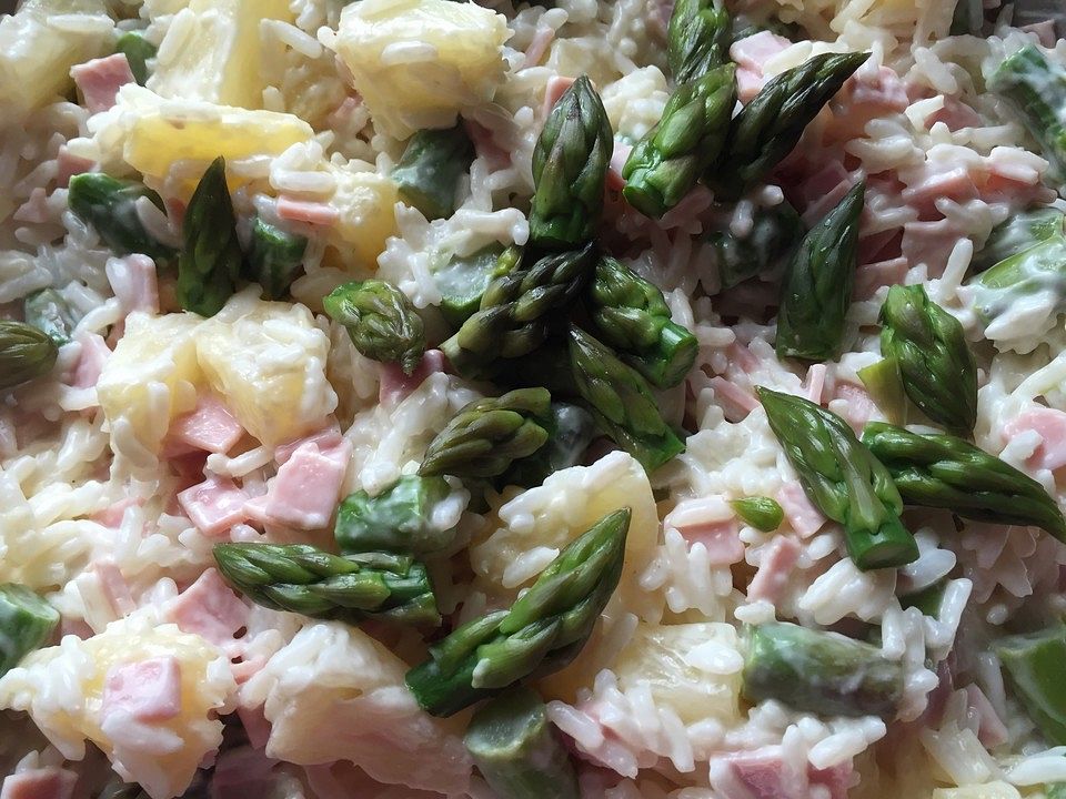 BettiBlus fruchtiger Reissalat mit grünem Spargel von BettiBlu68| Chefkoch