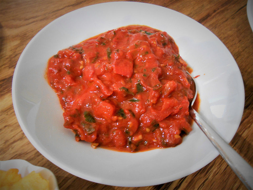 Frischer Tomatendip von Sesjene1 | Chefkoch
