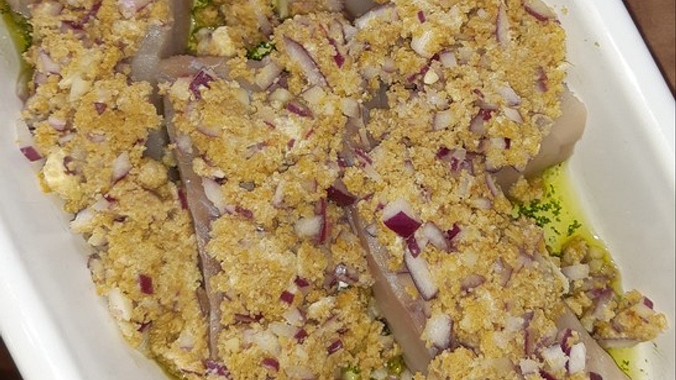 Seelachsfilet unter der Senfkruste à la Fiefhusen von Fiefhusener Seelachsfilet unter der Senfkruste à la Fiefhusen von Fiefhusener