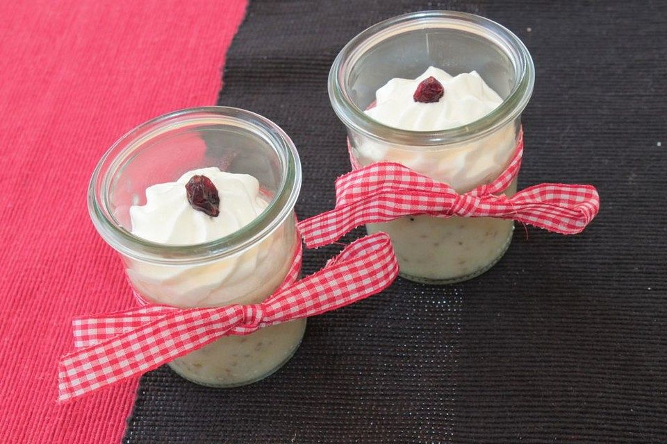 Apfelpudding mit Chiasamen