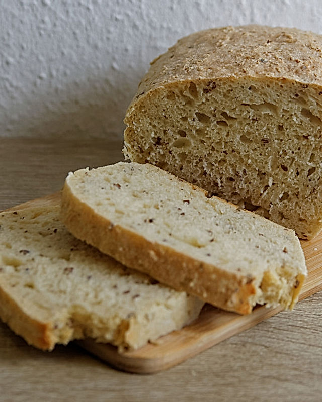 Weizen-Leinsamen Brot